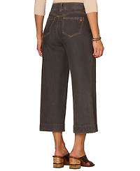Democracy Petite Cropped Wide-Leg Jeans