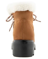 Kensie Women's Eloise Lug Sole Fur Lined Bootie