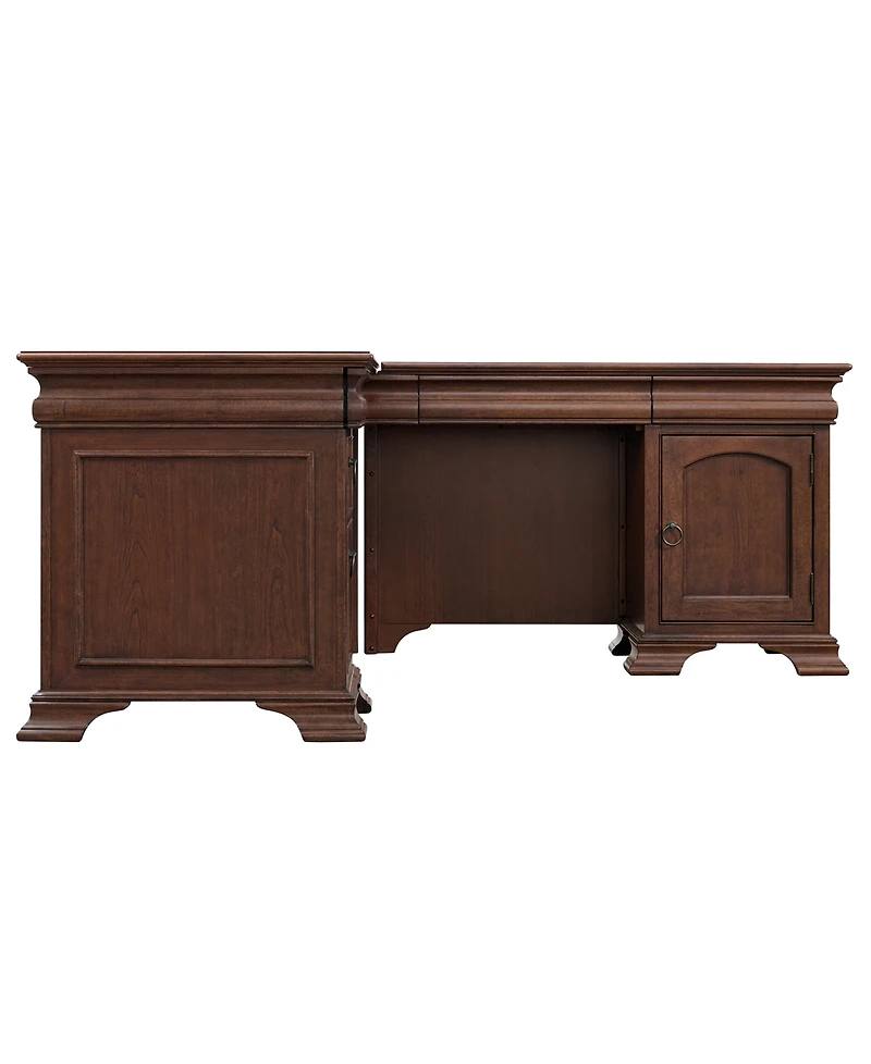 Nelman 30.5" Wood L-Shaped Desk