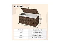 Slickblue Storage Basket with Lid and Handles for Home Organization and Clutter Control