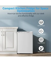 Cowsar 2.6 Cubic. Feet Mini Fridge with Freezer, Adjustable Temp