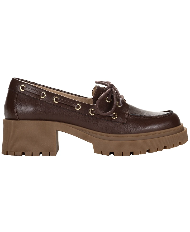 Wild Pair Women's Theraa Lug Sole Block Heel Loafers, Macy's Exclusive