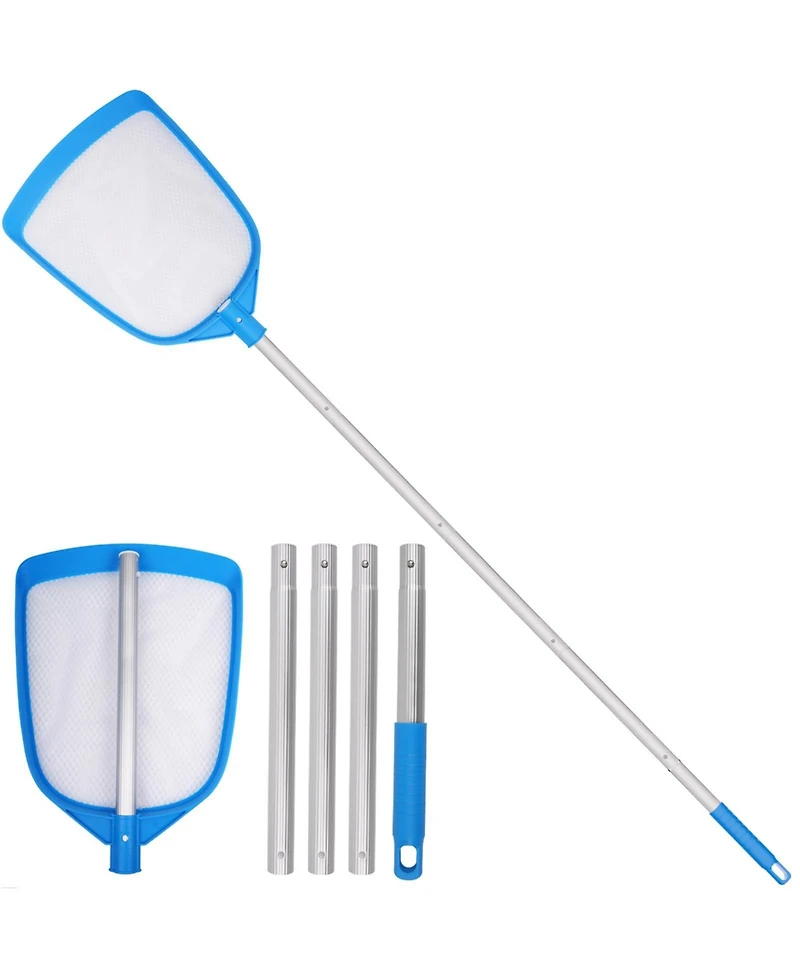 Xdovet Pool Leaf Skimmer Net Ultra Fine Mesh Aluminum Pole