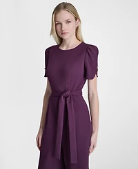 Dkny Women's Crewneck Short-Sleeve Jumpsuit