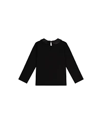 Deux par Toddler Girl 2T- 5T Organic Cotton T-Shirt with Peter Pan Collar