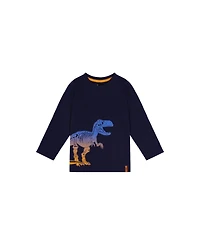 Deux par Little and Big Boy 6-12 Long Sleeve Cotton T-Shirt