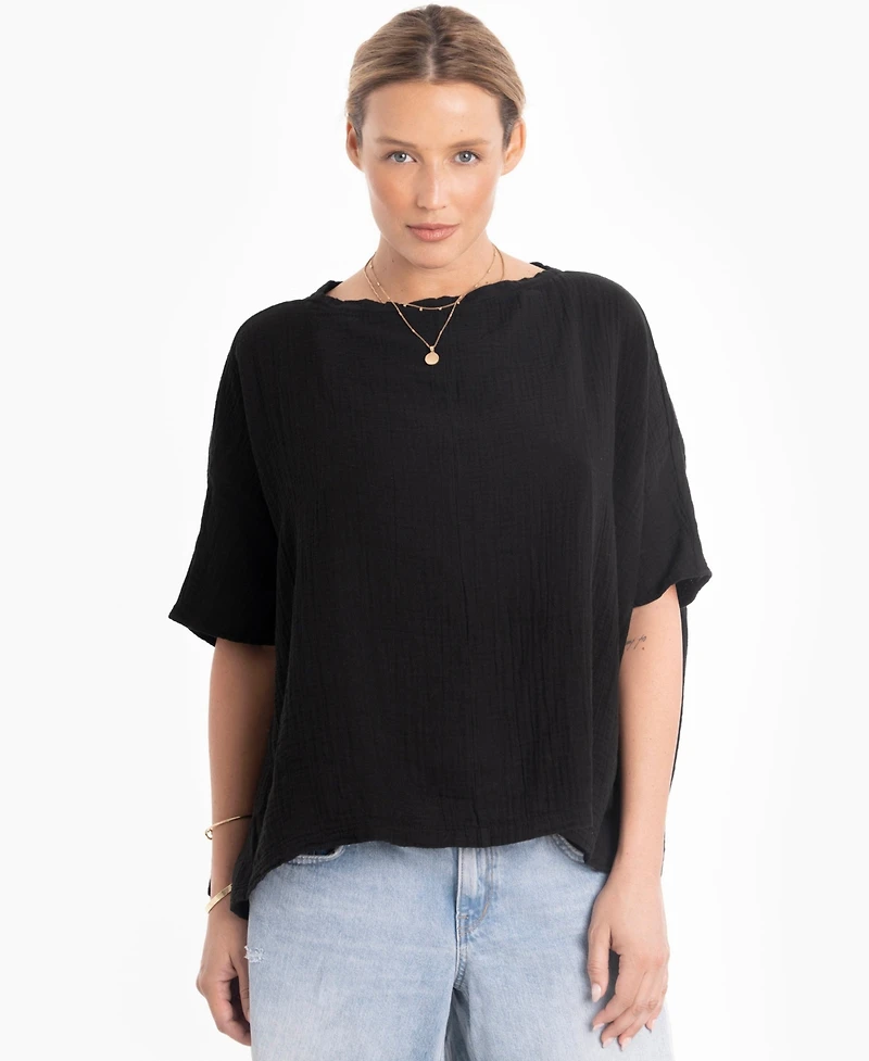Ocean+Main Women's Square Gauze Top