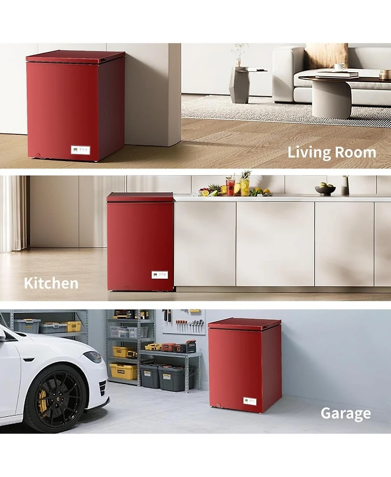 Cowsar 3.5 Cu. Ft. Chest Freezer with Digital Thermostat