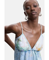 Desigual Women's Long Denim Strappy Dress