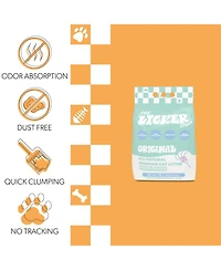 The Licker Store Unscented Premium Clumping Bentonite Clay Cat Litter Activated Charcoal