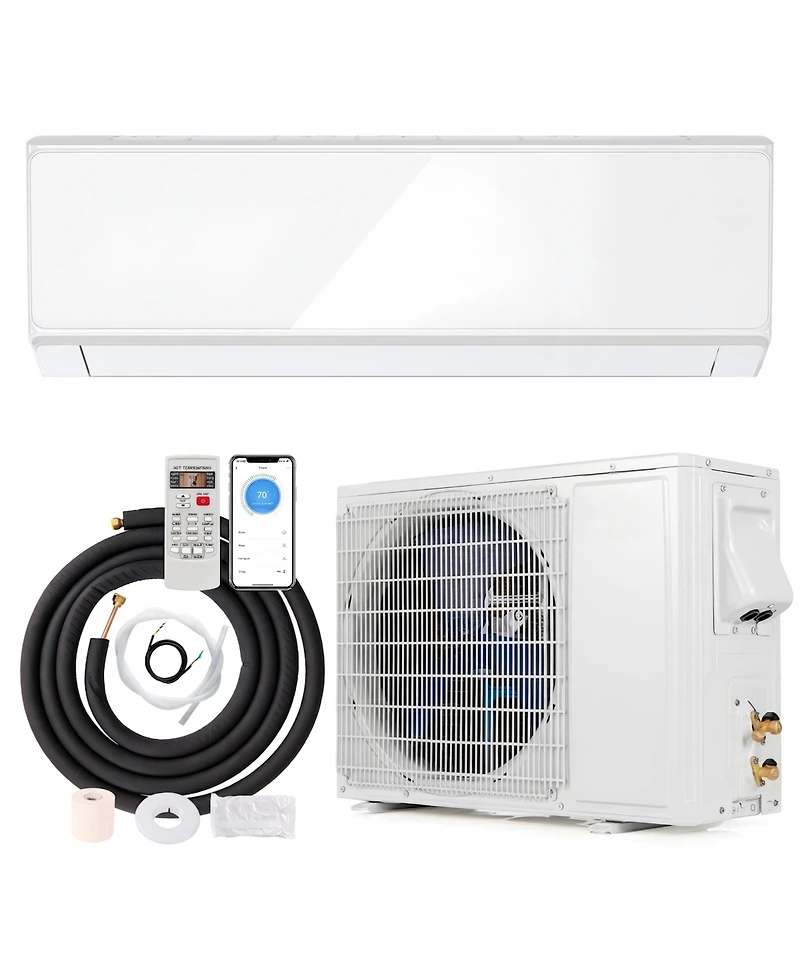Sugift 12000 Btu 22 SEER2 Wi-Fi Enabled Mini Split Air Conditioner and Heat Pump
