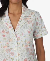 Lauren Ralph Women's Short-Sleeve Shirt & Pants, 2-Piece Pajama Set