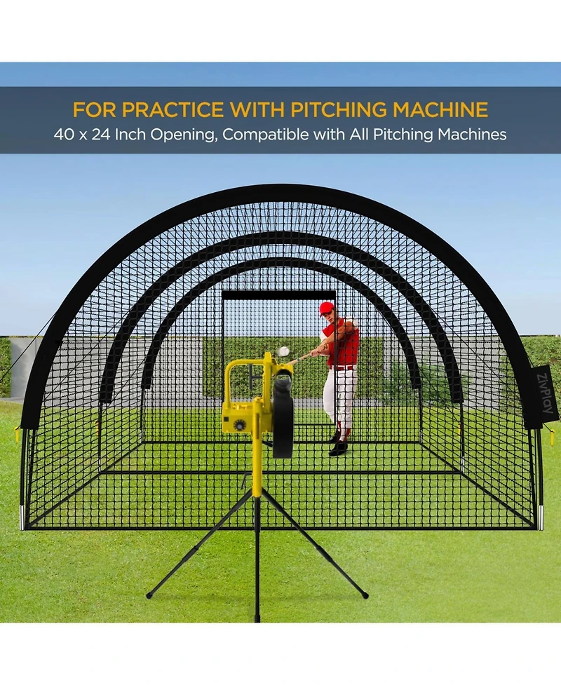 Aoligeijs Portable Baseball Batting Cage for Practice