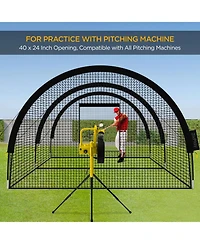 Aoligeijs Portable Baseball Batting Cage for Practice