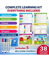 Quokka Tracing Books for Kids Ages 3-5 – Dry Erase Activity Books for Kids Ages 3-5 - Writing Practice Workbook with Markers