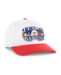 '47 Brand Men's White/Red Texas Rangers Americana Eagle Hitch Adjustable Hat