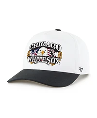 '47 Brand Men's White/Black Chicago White Sox Americana Eagle Hitch Adjustable Hat