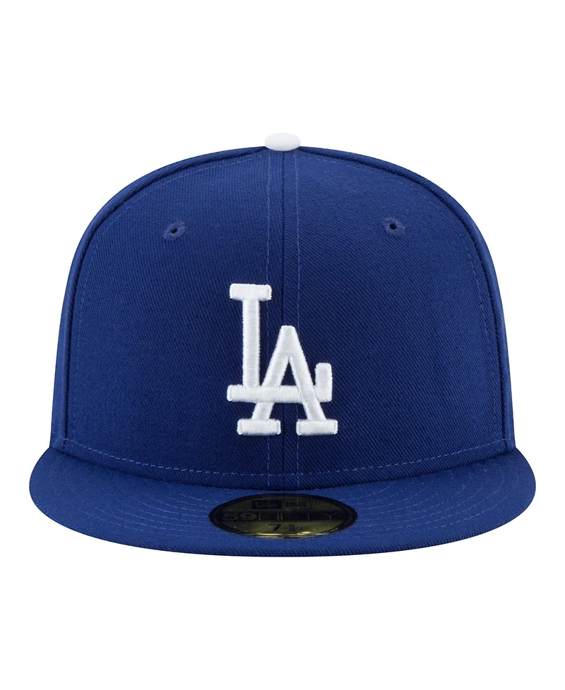 New Era Men's Royal Los Angeles Dodgers Blue Heaven On Earth Stadium Patch 59FIFTY Fitted Hat