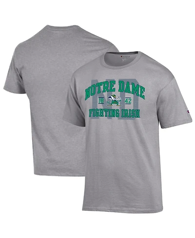 Champion Men's Heather Gray Notre Dame Fighting Irish Varsity T-Shirt