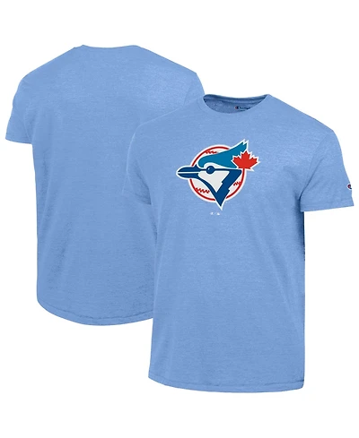 Champion Men's Powder Blue Toronto Jays Cooperstown Logo Tri-Blend T-Shirt