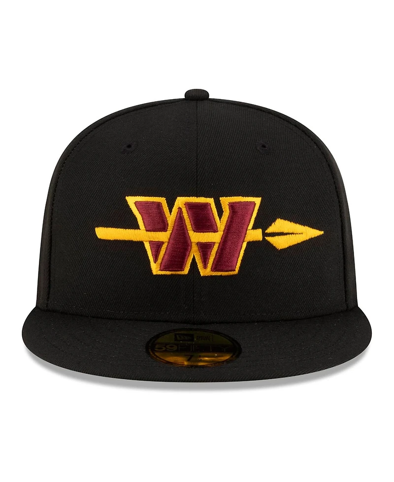 New Era Men's Black Washington Commanders Alternate 59FIFTY Fitted Hat