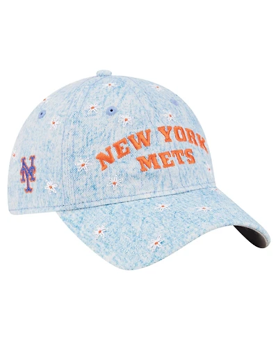 New Era Women's Light Blue New York Mets Daisy All Over 9TWENTY Adjustable Hat