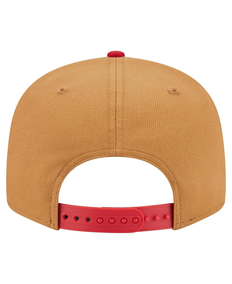 New Era Men's Khaki/Red Los Angeles Angels Ice Cream 9FIFTY Snapback Hat