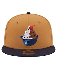 New Era Men's Khaki/Navy Seattle Mariners Ice Cream 9FIFTY Snapback Hat