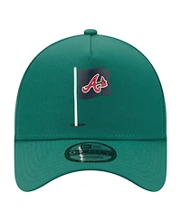 New Era Men's Green Atlanta Braves Pin Seeker 9FORTY A-Frame Adjustable Hat