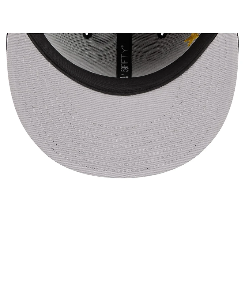 New Era Men's Black Los Angeles Lakers Team Collage 59FIFTY Fitted Hat