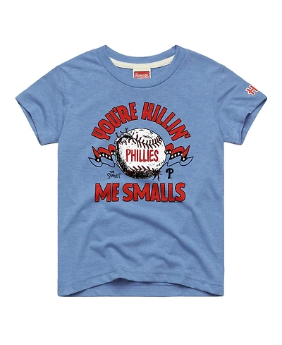 Homage Big Boys and Girls Light Blue Philadelphia Phillies x The Sandlot Tri-Blend T-Shirt