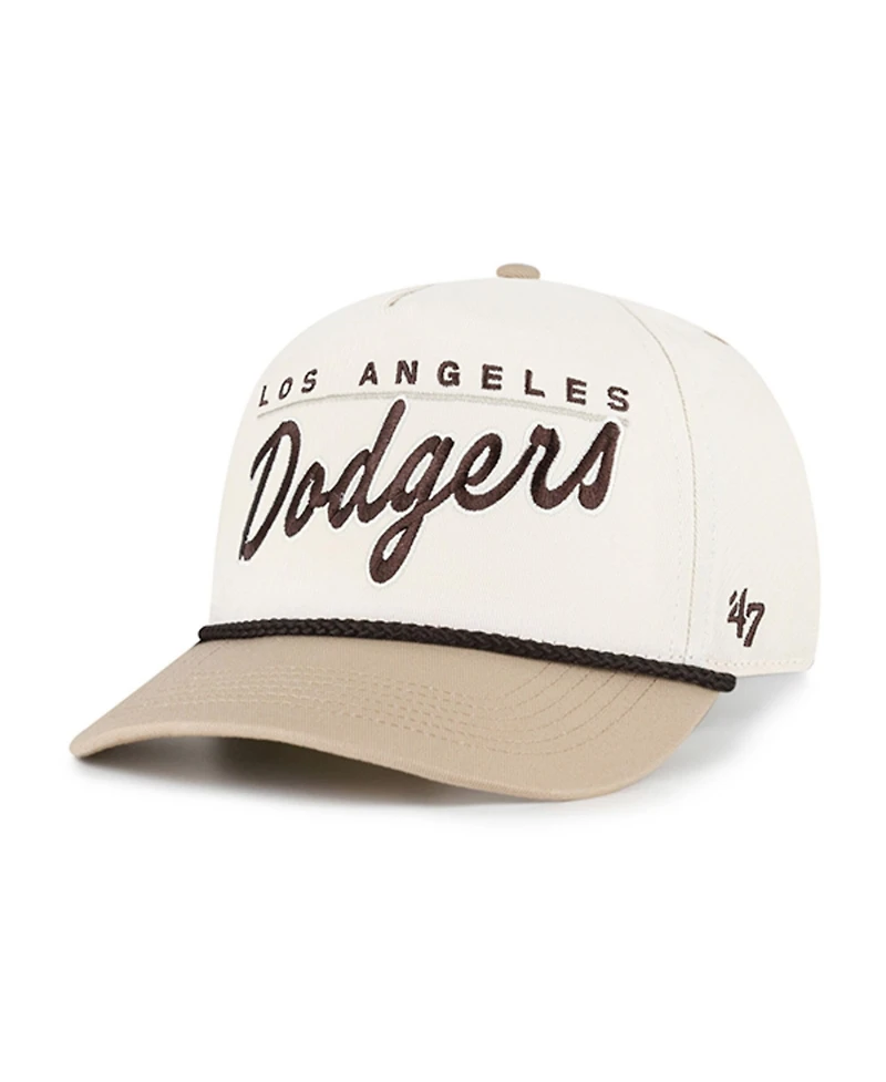 '47 Brand Men's Natural/Tan Los Angeles Dodgers Neutral Terrain Hitch Rope Adjustable Hat