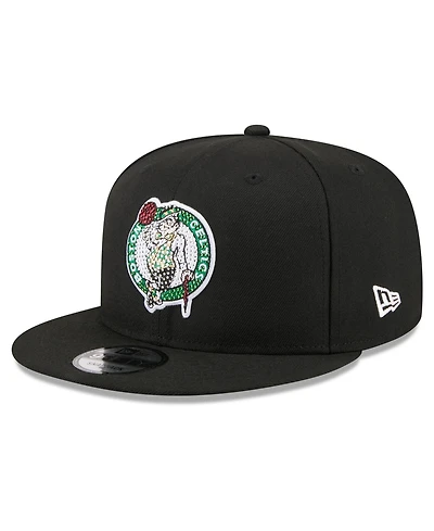 New Era Men's Black Boston Celtics 2026 Nba Draft Crystal 9FIFTY Snapback Hat