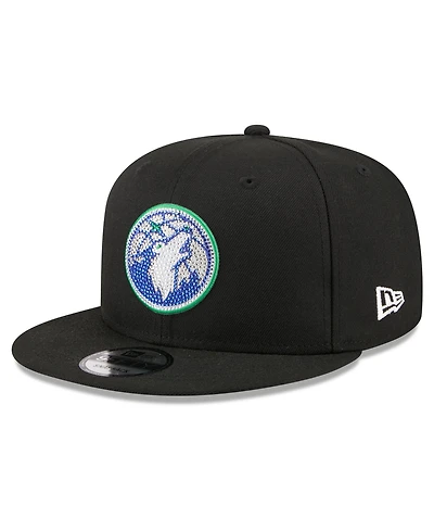 New Era Men's Black Minnesota Timberwolves 2026 Nba Draft Crystal 9FIFTY Snapback Hat
