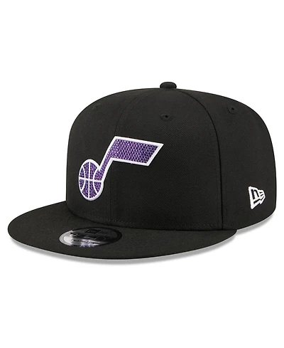 New Era Men's Black Utah Jazz 2026 Nba Draft Crystal 9FIFTY Snapback Hat