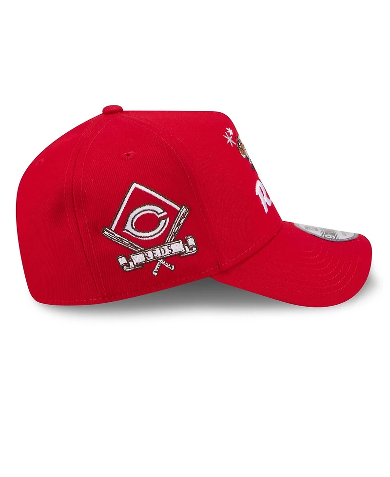 New Era Men's Red Cincinnati Reds Looney Tunes A-Frame 9FORTY Adjustable Hat