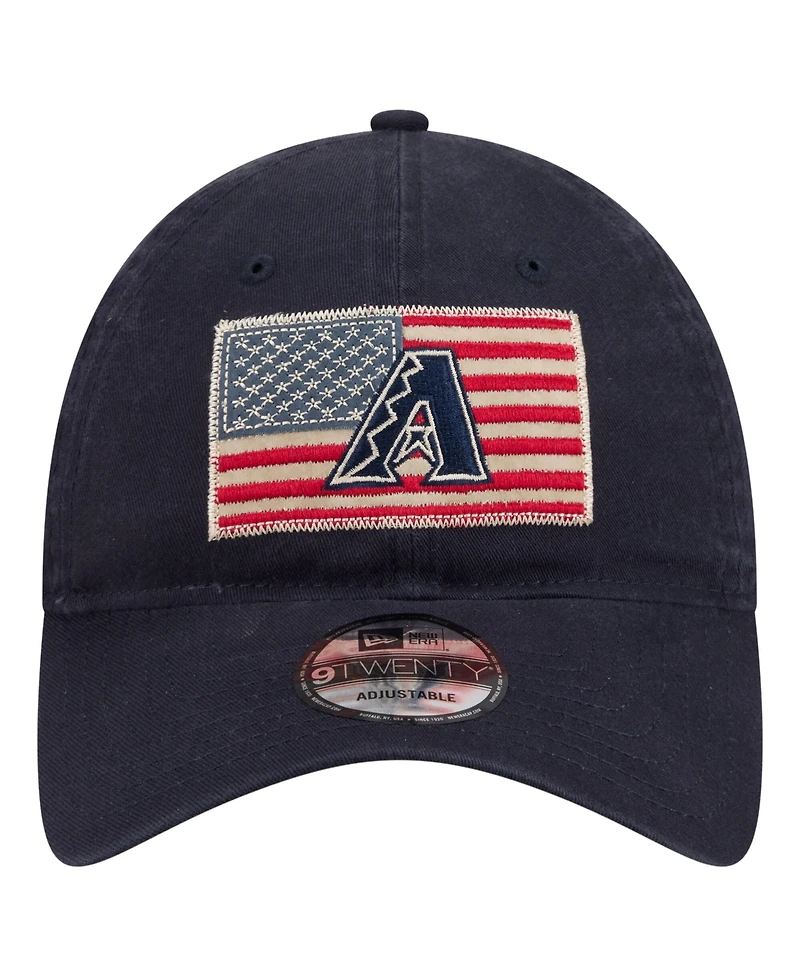 New Era Men's Navy Arizona Diamondbacks Americana Flag 9TWENTY Adjustable Hat
