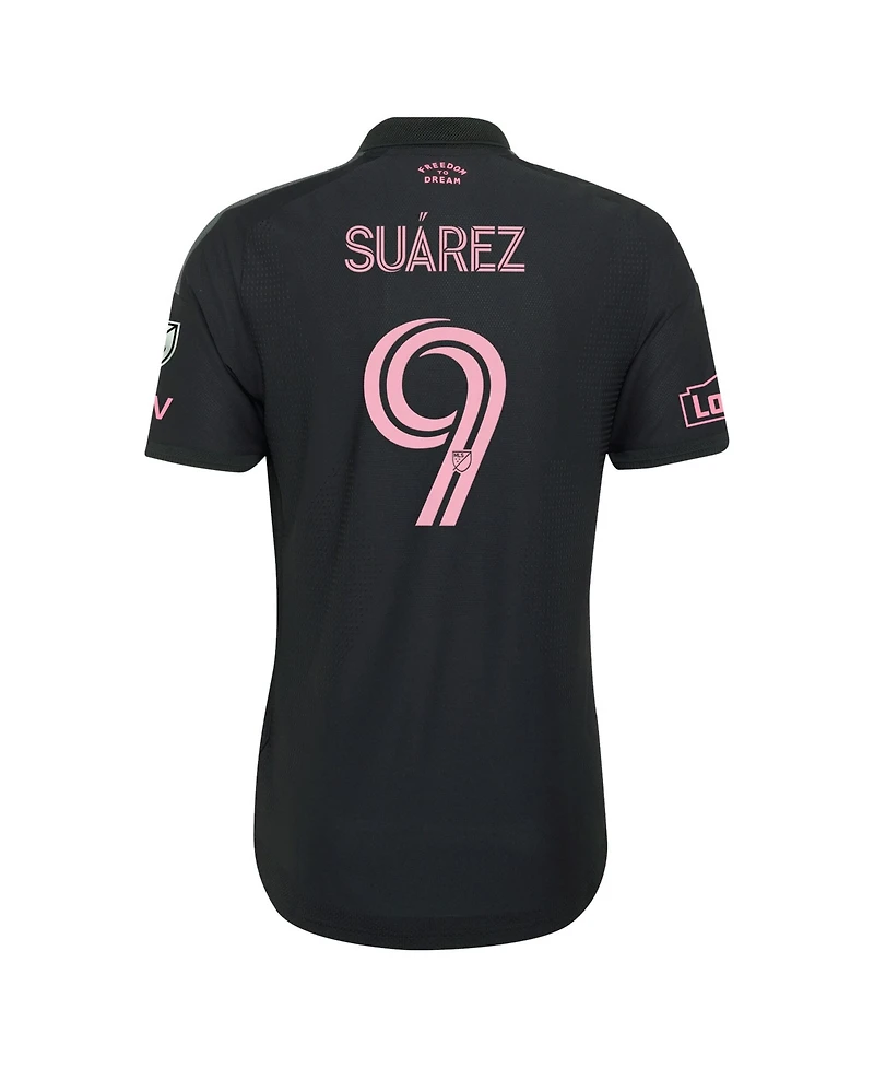 Adidas Men's Luis Suarez Black Inter Miami Cf 2026 Presagio On-Field Authentic Patch Jersey