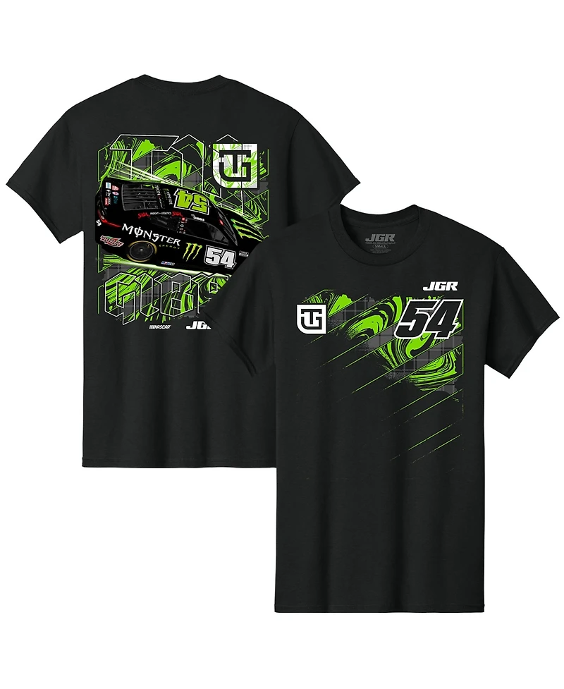 Joe Gibbs Racing Team Collection Men's Black Ty Gibbs Monster Energy Car T-Shirt
