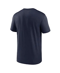 Nike Men's Navy Dallas Cowboys Primetime Legend Wordmark Dri-fit T-Shirt
