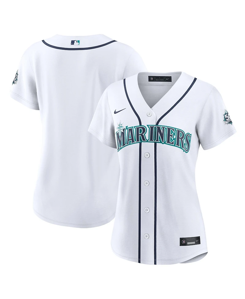 Nike Women's White Seattle Mariners Home 50th Season Stadium Jersey