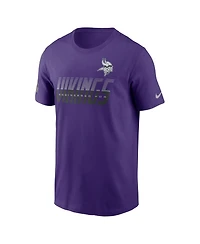 Nike Men's Purple Minnesota Vikings Sideline Dri-fit T-Shirt