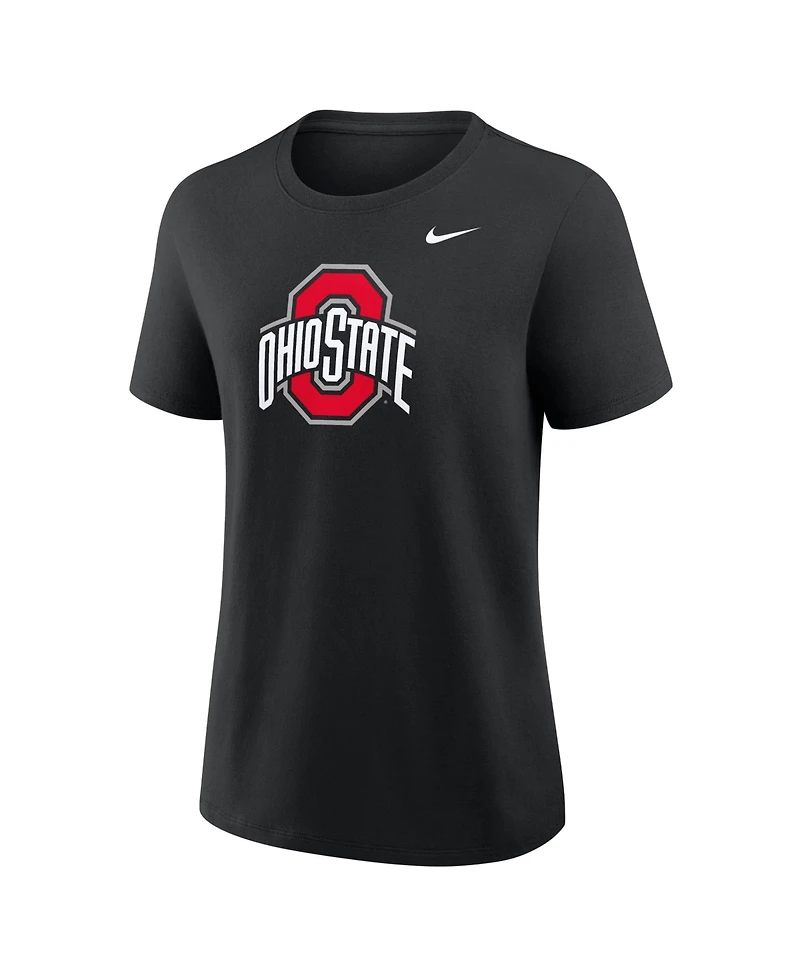 Nike Women's Black Ohio State Buckeyes Primary Logo T-Shirt