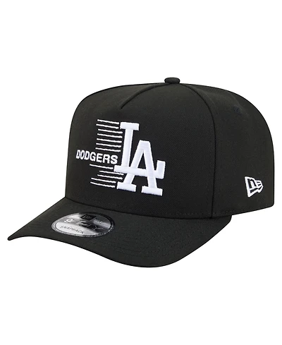 New Era Men's Black Los Angeles Dodgers Motion A-Frame 9FIFTY Snapback Hat