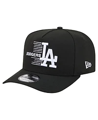 New Era Men's Black Los Angeles Dodgers Motion A-Frame 9FIFTY Snapback Hat
