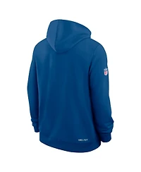 Nike Men's Royal Indianapolis Colts Sideline Standard Issue Dri-fit Hoodie