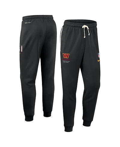Nike Men's Black Washington Commanders Sideline Standard Issue Dri-fit Taper Pants