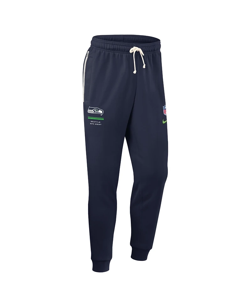 Nike Men's College Navy Seattle Seahawks Sideline Standard Issue Dri-fit Taper Pants