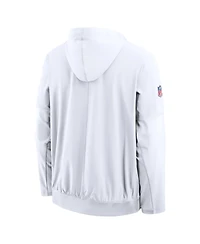 Nike Men's White Cleveland Browns Alt Anorak Half-Zip Hooded Jacket