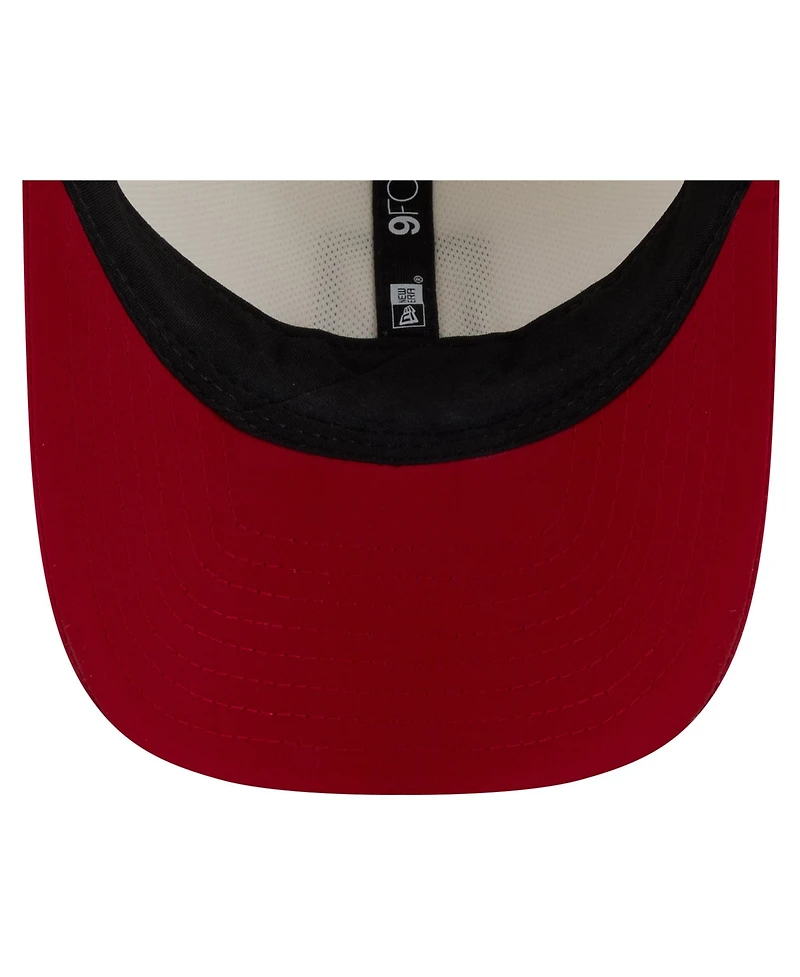 New Era Men's Cream/Scarlet San Francisco 49ers 2026 Nfl Training Camp 9FORTY Adjustable Hat